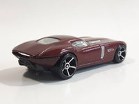 2009 Hot Wheels Fast FeLion Burgundy Maroon Dark Red Die Cast Toy Car Vehicle