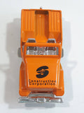 Unknown Brand 8006 Jeep S & C Construction Corporation Orange with Chrome Die Cast Toy Car Vehicle