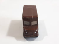 Safari Ltd Delivery Truck Dark Brown Hard Rubber Toy Car Vehicle