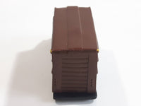 Safari Ltd Delivery Truck Dark Brown Hard Rubber Toy Car Vehicle