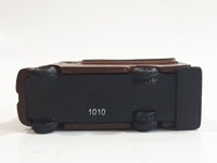 Safari Ltd Delivery Truck Dark Brown Hard Rubber Toy Car Vehicle