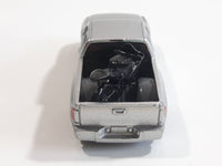 2011 Hot Wheels Chevy Silverado Truck Metalflake Silver Die Cast Toy Car Vehicle