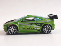 2007 Hot Wheels HW Design Asphalt Assault Green Die Cast Toy Car Vehicle