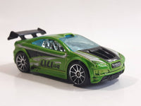 2007 Hot Wheels HW Design Asphalt Assault Green Die Cast Toy Car Vehicle