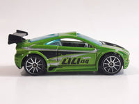 2007 Hot Wheels HW Design Asphalt Assault Green Die Cast Toy Car Vehicle