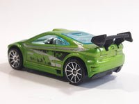 2007 Hot Wheels HW Design Asphalt Assault Green Die Cast Toy Car Vehicle