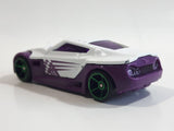 2011 Hot Wheels Racing Rigs Night Burnerz Symbolic White and Purple Die Cast Toy Car Vehicle