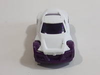 2011 Hot Wheels Racing Rigs Night Burnerz Symbolic White and Purple Die Cast Toy Car Vehicle