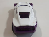 2011 Hot Wheels Racing Rigs Night Burnerz Symbolic White and Purple Die Cast Toy Car Vehicle