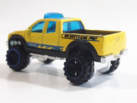 2012 Hot Wheels '10 Toyota Tundra Truck Yellow Die Cast Toy Car Vehicle