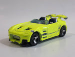 2002 Hot Wheels First Editions Tantrum Neon Fluorescent Yellow Die Cast Toy Car Vehicle