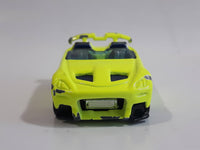 2002 Hot Wheels First Editions Tantrum Neon Fluorescent Yellow Die Cast Toy Car Vehicle