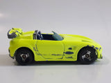 2002 Hot Wheels First Editions Tantrum Neon Fluorescent Yellow Die Cast Toy Car Vehicle