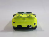 2002 Hot Wheels First Editions Tantrum Neon Fluorescent Yellow Die Cast Toy Car Vehicle