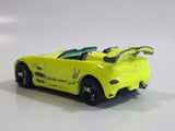 2002 Hot Wheels First Editions Tantrum Neon Fluorescent Yellow Die Cast Toy Car Vehicle