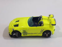 2002 Hot Wheels First Editions Tantrum Neon Fluorescent Yellow Die Cast Toy Car Vehicle