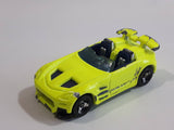 2002 Hot Wheels First Editions Tantrum Neon Fluorescent Yellow Die Cast Toy Car Vehicle