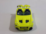 2002 Hot Wheels First Editions Tantrum Neon Fluorescent Yellow Die Cast Toy Car Vehicle