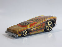 2004 Hot Wheels First Editions Hardnoze Hardnoze '74 Chevy Monte Carlo Metalflake Gold Die Cast Toy Car Vehicle