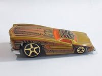 2004 Hot Wheels First Editions Hardnoze Hardnoze '74 Chevy Monte Carlo Metalflake Gold Die Cast Toy Car Vehicle