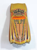 2004 Hot Wheels First Editions Hardnoze Hardnoze '74 Chevy Monte Carlo Metalflake Gold Die Cast Toy Car Vehicle