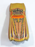 2004 Hot Wheels First Editions Hardnoze Hardnoze '74 Chevy Monte Carlo Metalflake Gold Die Cast Toy Car Vehicle