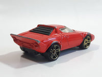 2002 Hot Wheels First Editions Lancia Stratos Red Die Cast Toy Car Vehicle