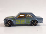 2012 Hot Wheels Faster Than Ever Datsun Bluebird 510 Metallic Silver #32 Die Cast Toy Race Car Vehicle