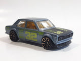 2012 Hot Wheels Faster Than Ever Datsun Bluebird 510 Metallic Silver #32 Die Cast Toy Race Car Vehicle