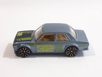 2012 Hot Wheels Faster Than Ever Datsun Bluebird 510 Metallic Silver #32 Die Cast Toy Race Car Vehicle