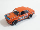 2012 Hot Wheels BMW 2002 Orange #9 Die Cast Toy Race Car Vehicle