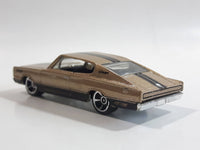 2010 Hot Wheels Muscle Mania '67 Dodge Charger Metallic Gold Die Cast Toy Muscle Car Vehicle