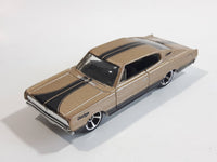 2010 Hot Wheels Muscle Mania '67 Dodge Charger Metallic Gold Die Cast Toy Muscle Car Vehicle