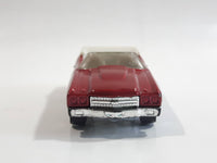 2011 Hot Wheels Chevy '70 Chevelle SS Convertible Metallic Dark Red Die Cast Toy Car Vehicle