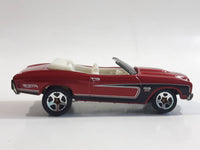 2011 Hot Wheels Chevy '70 Chevelle SS Convertible Metallic Dark Red Die Cast Toy Car Vehicle