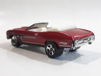 2011 Hot Wheels Chevy '70 Chevelle SS Convertible Metallic Dark Red Die Cast Toy Car Vehicle