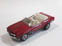 2011 Hot Wheels Chevy '70 Chevelle SS Convertible Metallic Dark Red Die Cast Toy Car Vehicle