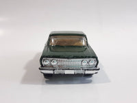 2011 Hot Wheels '63 Chevy Impala Dark Green Die Cast Toy Car Vehicle