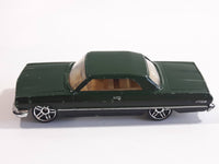 2011 Hot Wheels '63 Chevy Impala Dark Green Die Cast Toy Car Vehicle