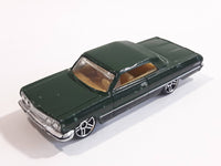 2011 Hot Wheels '63 Chevy Impala Dark Green Die Cast Toy Car Vehicle