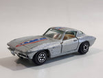 Yatming 1963 Corvette Stingray Silver No. 1078 Die Cast Toy Muscle Car Vehicle with Opening Doors