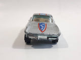 Yatming 1963 Corvette Stingray Silver No. 1078 Die Cast Toy Muscle Car Vehicle with Opening Doors