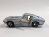 Yatming 1963 Corvette Stingray Silver No. 1078 Die Cast Toy Muscle Car Vehicle with Opening Doors