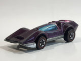 Vintage 1971 Hot Wheels Red Lines Bugeye Spectraflame Magenta Purple Die Cast Toy Car Vehicle with Opening Hood