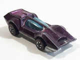 Vintage 1971 Hot Wheels Red Lines Bugeye Spectraflame Magenta Purple Die Cast Toy Car Vehicle with Opening Hood