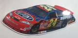 2006 NASCAR #24 Jeff Gordon DuPont Car Shaped Embossed Aluminum Metal Sign 11" x 24"