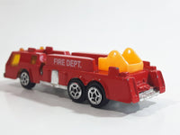 Unknown Brand Fire Dept Ladder Truck Red Die Cast Toy Car Vehicle Missing Ladder