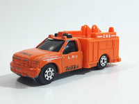 2009 Maisto Tonka Hasbro Fire Truck CNS Cable Boom Bucket Truck Orange Die Cast Toy Car Vehicle