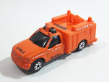 2009 Maisto Tonka Hasbro Fire Truck CNS Cable Boom Bucket Truck Orange Die Cast Toy Car Vehicle