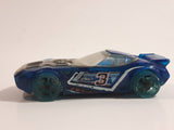 2013 Hot Wheels HW Racing X-Raycers Nerve Hammer Clear Blue Die Cast Toy Car Vehicle